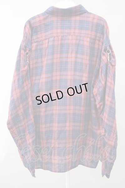 画像2: 【SALE】MILKBOY シャツ.CHECKED GAUZE /レッド/F T-21-11-30-009-MI-sh-KN-OS