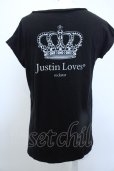 画像3: 【SALE】SADS Tシャツ.Justin Loves サイドスリット /ブラック/F O-23-03-14-055-SA-ts-YM-ZT027 (3)