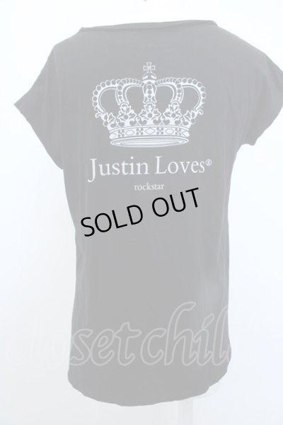 画像3: 【SALE】SADS Tシャツ.Justin Loves サイドスリット /ブラック/F O-23-03-14-055-SA-ts-YM-ZT027