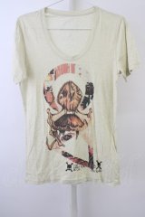【SALE】Roen Tシャツ.VENUE ROCKSTAR T-23-05-09-010-Ro-ts-YM-ZT161