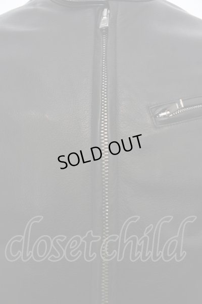 画像2: 【WINTERセール】LITHIUM HOMME ジャケット.COW LEATHER SINGLE RIDERS /ブラック/46 O-23-09-01-006w-1-ja-LI-m-YM-ZT-M002