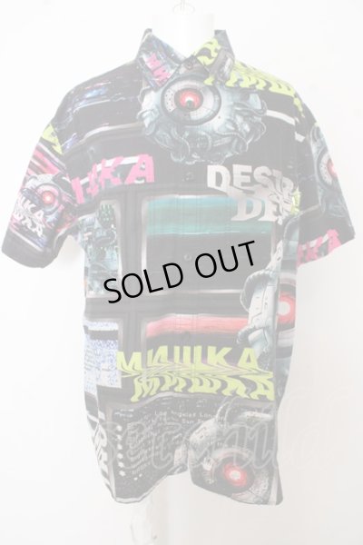 画像1: 【SALE】MISHKA / PRINT総柄半袖シャツ O-23-09-22-065-KU-sh-YM-ZT262