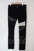 画像1: FAGASSENT / -EAGLE-Stretch Black Denimパンツ 30 ブラック O-24-04-16-052-FA-pa-YM-OS (1)