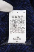 画像3: 【セール】FUGA / 総柄ニットVネックTシャツ 46 ブルー O-24-05-19-025-FU-ts-YM-ZT269 (3)