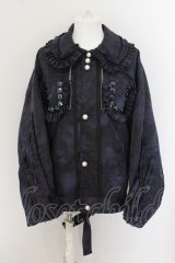 KIDILL / FRILL JACKET/NAVY BLUE-OVER DYE　フリルジャケット F ネイビー O-24-05-26-002-KI-ou-YM-ZT140