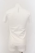 画像2: GalaabenD / ロゴプリントVネックTシャツ S ホワイト O-24-05-26-012-Ga-ts-YM-ZT218 (2)