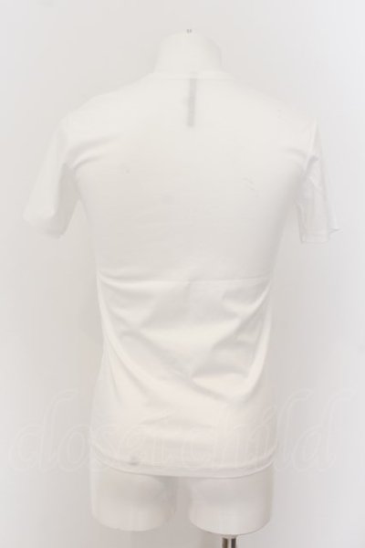 画像2: GalaabenD / ロゴプリントVネックTシャツ S ホワイト O-24-05-26-012-Ga-ts-YM-ZT218