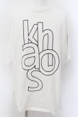 画像1: 【セール】NO ID. / KHAOSプリントBIG　Tシャツ ONE ホワイト O-24-06-06-012-NO-ts-YM-ZT393 (1)