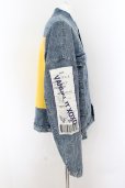 画像2: 【サマーセール】AFYF（rovtski） / バックパッチ オーバーサイズDENIM　Gジャン F インディゴ O-24-06-15-004-AF-ou-YM-ZT273 (2)