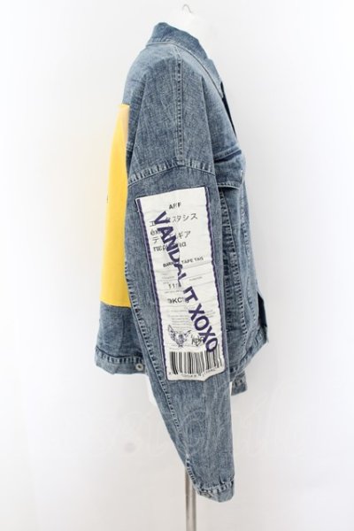 画像2: 【サマーセール】AFYF（rovtski） / バックパッチ オーバーサイズDENIM　Gジャン F インディゴ O-24-06-15-004-AF-ou-YM-ZT273