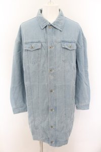 【セール】AFYF（rovtski） / LONG DENIM　Gジャン  ライトインディゴ O-24-06-15-005-AF-ou-YM-ZT273