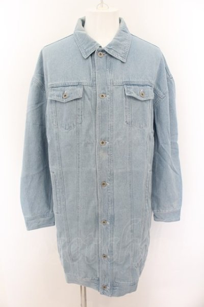 画像1: 【セール】AFYF（rovtski） / LONG DENIM　Gジャン  ライトインディゴ O-24-06-15-005-AF-ou-YM-ZT273