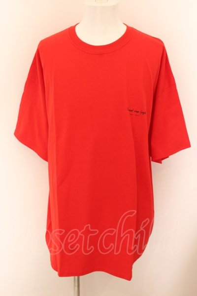 画像1: unrelaxing / バックプリントBIG Tシャツ M レッド O-24-06-15-013-un-ts-YM-ZT253