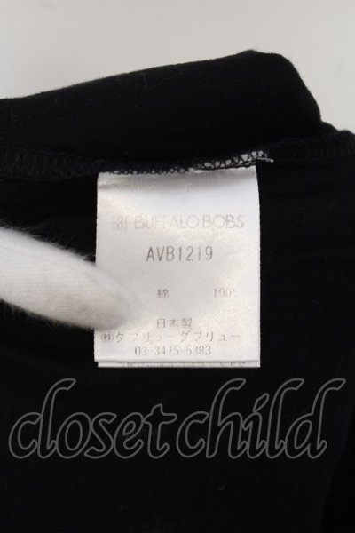 画像3: BUFFALO BOBS / エンブレムVネックTシャツ 1 ブラック O-24-06-27-067-BU-ts-YM-OS