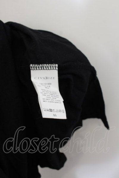 画像3: CIVARIZE / Luna プリントBIG Tシャツ 46 ブラック O-24-06-27-007-CI-ts-YM-OS