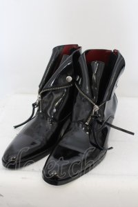 【セール】CIVARIZE / Lawライダースハイヒールブーツ 42(26.0〜26.5cm)/ ブラック（ガラスレザー） O-24-06-27-155-CI-za-YM-ZT1000