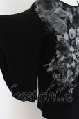 画像2: CIVARIZE / フラワースカルアシメ変形Tシャツ F ブラック O-24-07-05-044-CI-to-YM-OS (2)