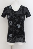 画像1: CIVARIZE / ナイトメア総柄プリント半袖Tシャツ 44 ブラック O-24-07-05-055-CI-ts-YM-OS (1)