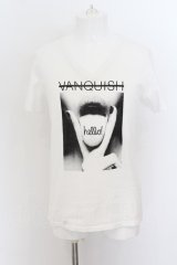 VANQUISH / HELLO! Tシャツ M ホワイト O-24-07-05-002-VA-ts-YM-OS
