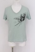 画像1: TORNADO MART / ジオメトリックコラージュプリントTシャツ L ミント O-24-07-06-010-TO-ts-YM-OS (1)