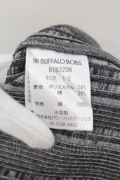 画像3: BUFFALO BOBS / FREY-COOL MAX(フレイ クールマックス)フェイクレイヤード半袖シャツ 1-2 グレーｘホワイト O-24-07-13-033-BU-sh-YM-ZT535