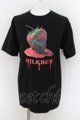 MILK BOY / BERRY TEE　Tシャツ XL ブラック O-24-07-21-082-MI-ts-YM-OS