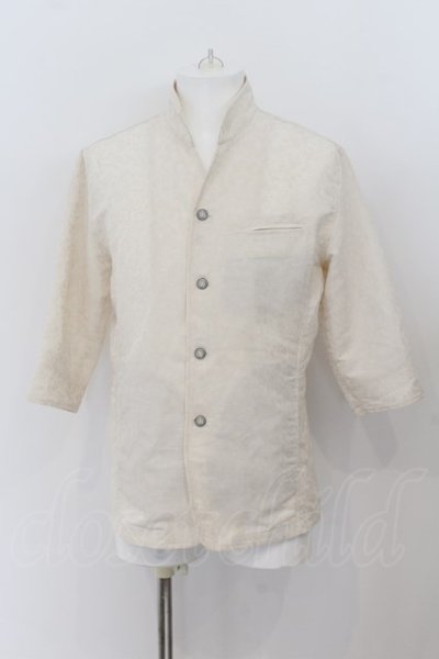 画像1: BUFFALO BOBS / COZZA SHIRT(コッザ シャツ)イタリアンカラーシャツジャケット 2-3 ホワイト O-24-07-23-002-BU-sh-YM-ZT140