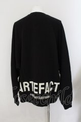 A.F ARTEFACT / RAGLAN SWEAT TOP プルオーバー 3 ブラック O-24-10-24-054-A.-to-YM-ZT289