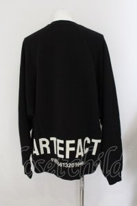 A.F ARTEFACT / RAGLAN SWEAT TOP プルオーバー 3 ブラック O-24-10-24-054-A.-to-YM-ZT1030