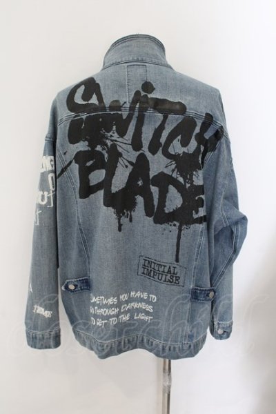 画像4: SWITCHBLADE / GRAPHIC PRINT DENIM ジャケット M インディゴ O-24-10-24-055-SW-ja-YM-OS