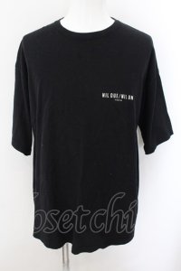 NIL DUE / NIL UN TOKYO / MARBLE INK TEE Tシャツ F ブラック O-24-10-24-008-NI-ts-YM-OS