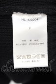 画像3: NIL DUE / NIL UN TOKYO / EMBROIDERY KNIT HOODIE パーカー F ブラック O-24-10-24-009-NI-ja-YM-ZT237 (3)