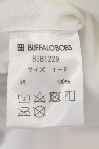 画像3: BUFFALO BOBS / STELLAラメプリントVネックTシャツ 1-2 ホワイト O-24-07-26-046-BU-ts-YM-ZT109