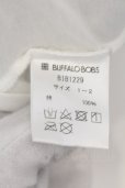 画像3: BUFFALO BOBS / STELLAラメプリントVネックTシャツ 1-2 ホワイトｘブルー O-24-07-26-047-BU-ts-YM-ZT109 (3)