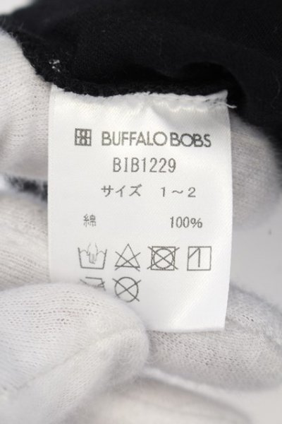 画像3: BUFFALO BOBS / STELLAラメプリントVネックTシャツ 1-2 ブラック O-24-07-26-048-BU-ts-YM-ZT109