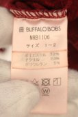 画像3: BUFFALO BOBS / ローンテレコVネックTシャツ 1-2 レッド O-24-07-26-049-BU-ts-YM-ZT109 (3)