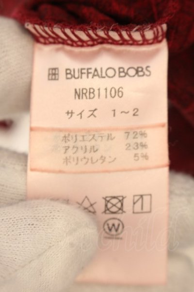 画像3: BUFFALO BOBS / ローンテレコVネックTシャツ 1-2 レッド O-24-07-26-049-BU-ts-YM-ZT109