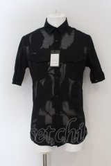 kiryuyrik / Opal Stoalシャツ S ブラック O-24-07-27-009-ki-sh-YM-OS