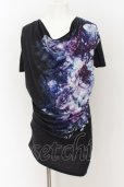 画像1: CIVARIZE / モードドレープフラワーTシャツ 44 ブラック O-24-07-28-007-CI-ts-YM-OS (1)