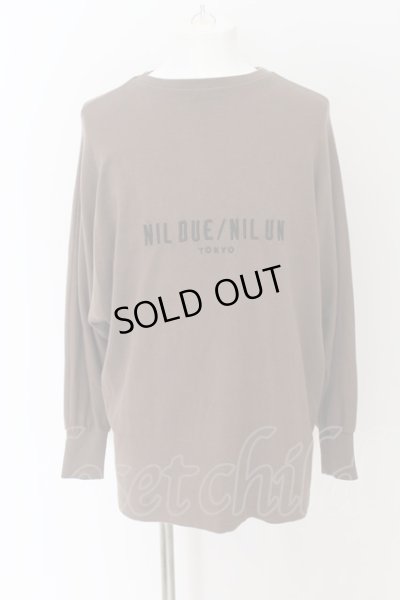 画像1: NIL DUE / NIL UN TOKYO / LONG SLEEVE EMBROIDERY TEE　カットソー F ディープカーキ O-24-07-28-012-NI-to-YM-ZT125