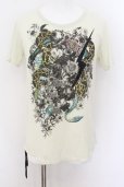 画像1: KMRii / Flower Snake Tシャツ 3 ライム O-24-07-29-012-KM-ts-YM-ZT400 (1)