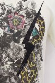 画像2: KMRii / Flower Snake Tシャツ 3 ライム O-24-07-29-012-KM-ts-YM-ZT400 (2)