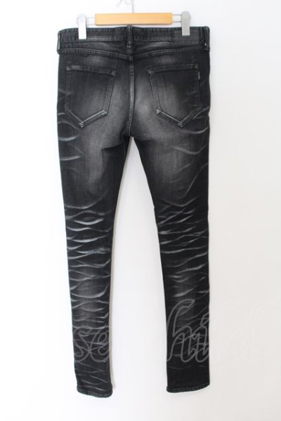 画像2: CIVARIZE / パールバインダー加工ストレッチスキニーデニムパンツ 44 ブラック O-24-07-31-086-CI-pa-YM-ZT063