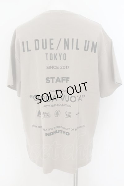 画像2: NIL DUE / NIL UN TOKYO / STAFFS SWEAT BIG Tシャツ  ベージュ O-24-08-11-015-NI-ts-YM-ZT108