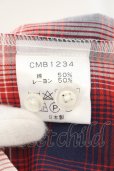 画像3: CAMBIO / モダールオンブレチェックスキッパーシャツ L レッド O-24-08-18-009-CA-sh-YM-ZT368 (3)