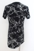 画像3: CIVARIZE / チェーン総柄サイドZIPTシャツ 46 ブラック O-24-08-21-002-CI-ts-YM-OS (3)