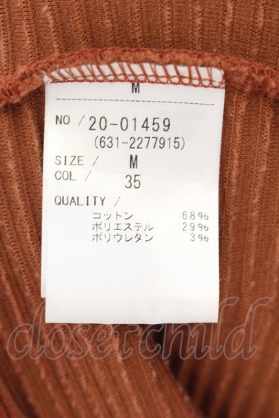 画像3: TORNADO MART / リップルパイルジャージークルーネックカットソー M レンガ O-24-08-24-012-TO-ts-YM-ZT330