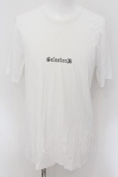 画像1: GalaabenD / 微強撚ハイゲージスムースロゴプリントTシャツ m ホワイト O-24-08-29-041-Ga-ts-YM-ZT176