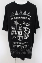 MARDIGRAS(SADS清春) / mardigras tour D Tシャツ F ブラック O-24-08-29-122-MA-ts-YM-ZT368