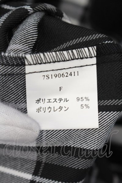 画像3: AFYF（rovtski） / BACK ZIP シャツ F ブラックｘホワイト O-24-08-29-133-AF-sh-YM-ZT391